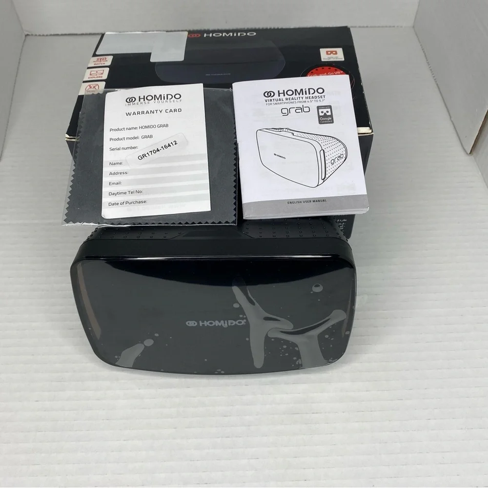 Homido VIRTUAL REALITY HEADSET FOR SMARTPHONES Open box Never Used